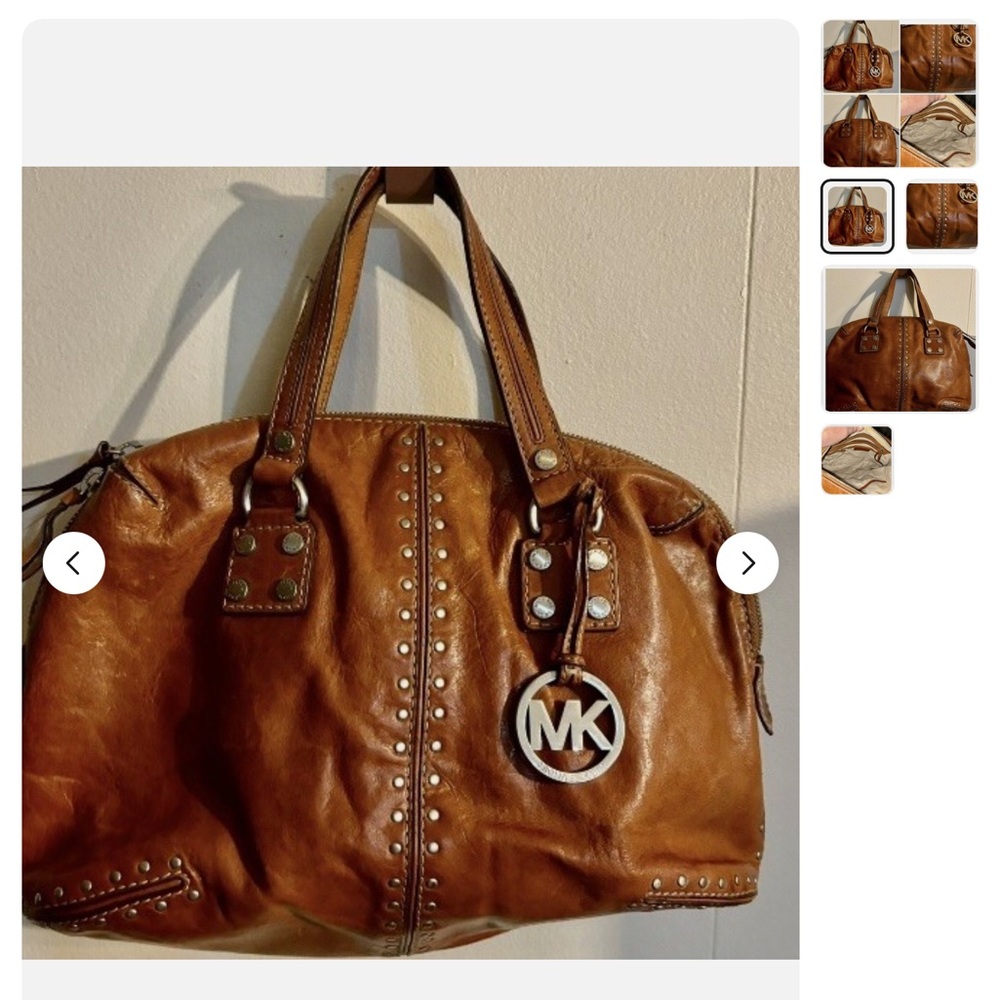 MIchael Kors Studded “Astor” Satchel